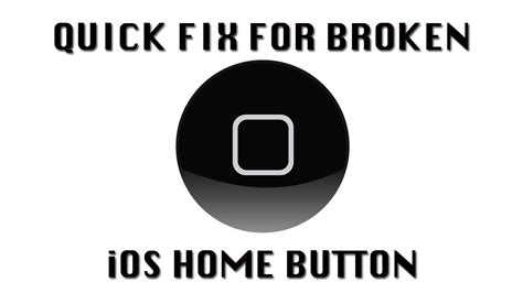 Quick Fix for Broken iPad Home Button - YouTube