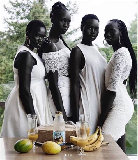 HUH? Check Out Photos Of These Dark Skinned Sudanese Models That Has ...