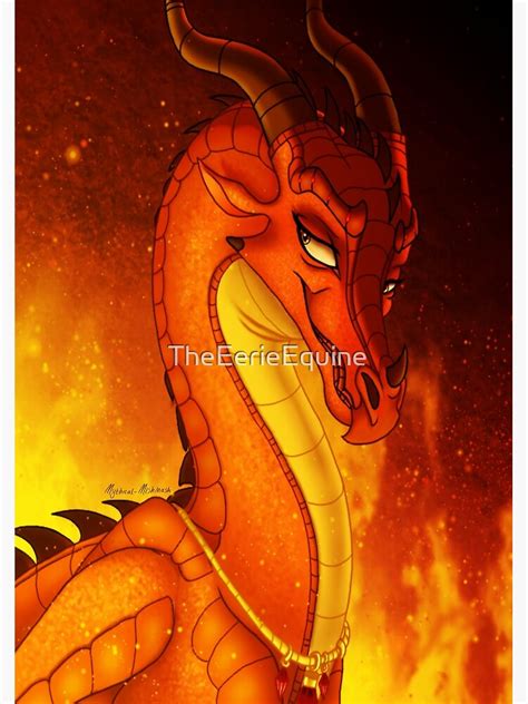 "Wings of Fire: Queen Scarlet " Poster for Sale by TheEerieEquine ...