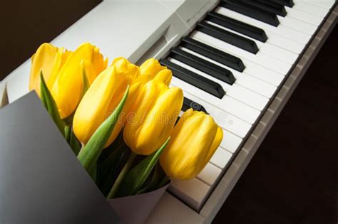 Romantic Flowers on the Piano Stock Image - Image of isolated, instrumental: 139322837