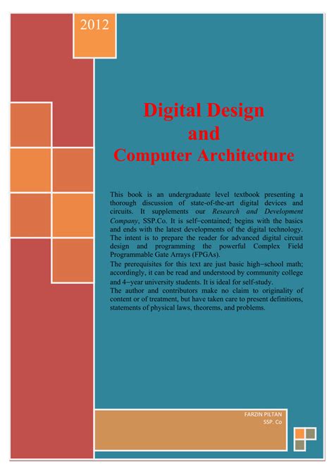 (PDF) Digital Design and Computer Architecture