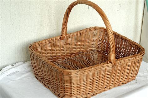 Large Rectangular Wicker Basket Display Basket Large Gift - Etsy Canada