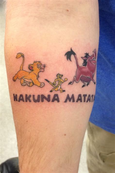 Pin by Roy Meyers on tattoo | Disney tattoos, Hakuna matata tattoo, Picture tattoos