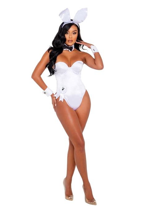 Playboy Women's White Bunny Costume