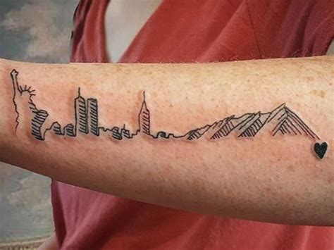 Empire State Building Silhouette Tattoo