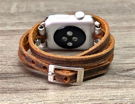 Vintage-Distressed-Leather-Apple-Watch-Bracelet-iWatch-Band-Women-Apple-Watch-Band-38mm-40mm ...