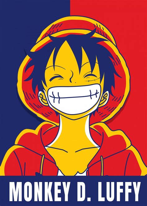 'monkey d luffy' Poster by Introv Art | Displate | Monkey d luffy, Art, Poster prints