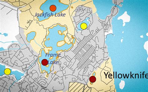 Here's a new arsenic map of Yellowknife with updated advice