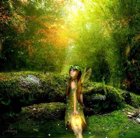 The wood fairy by Allaniya on DeviantArt