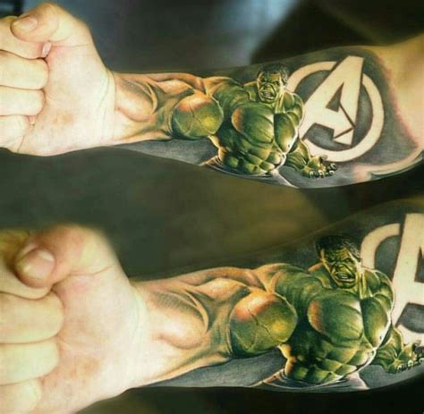 Hulk arm | Marvel tattoos, Hulk tattoo, Hero tattoo