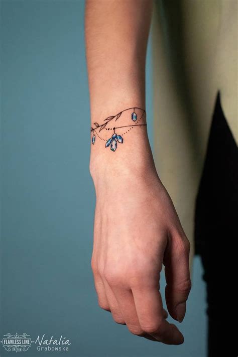 28 Wonderful Bracelet Tattoo Designs for Women | Ankle bracelet tattoo, Wrist bracelet tattoo ...