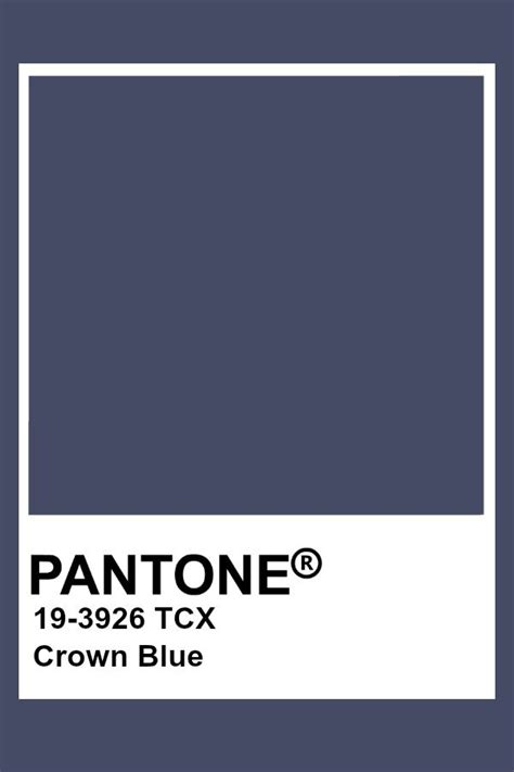 Pantone Crown Blue | Paleta pantone, Carta de colores pantone, Colores ...