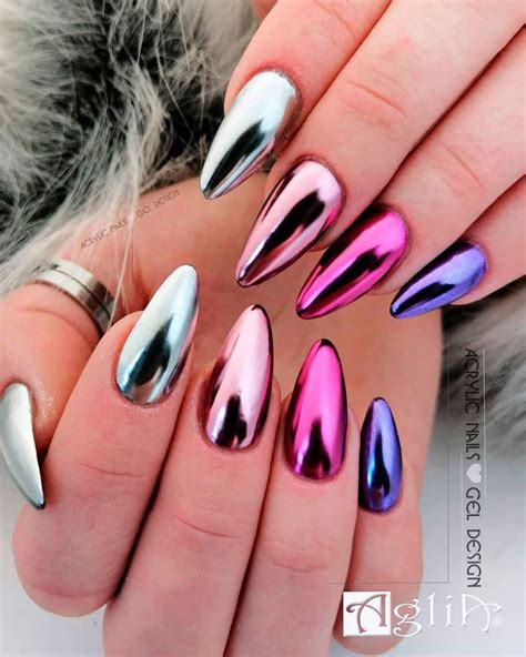 The Best 32 Chrome Nails to Copy in 2023 | Stylish Belles | Manicura de uñas, Uñas con efecto ...