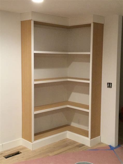 DIY Corner Bookcase (video) - Stagg Design | Bookshelves diy, Corner shelf design, Diy closet ...