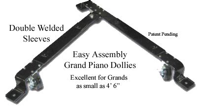 Grand Piano Dolly for Small Grands. Easy assembly