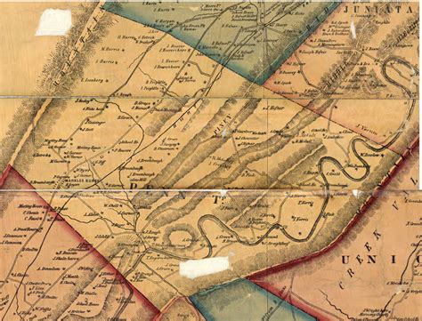 1856 Huntingdon Co. Pennsylvania Map