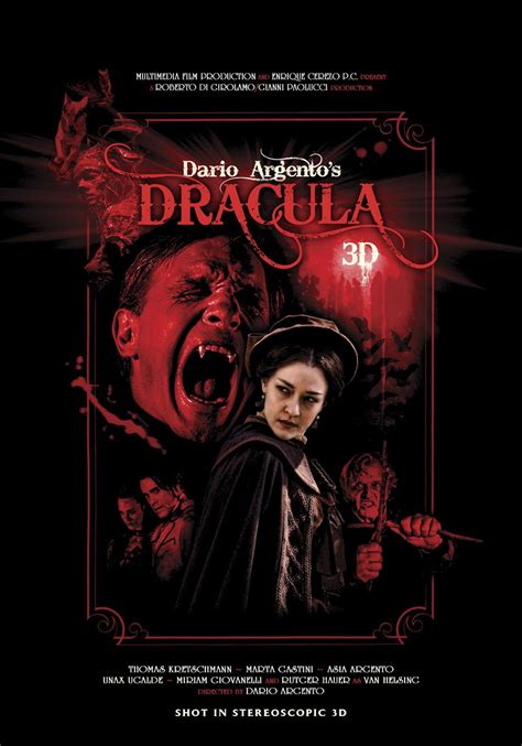 Poster del film DRACULA 3D - Dario Argento (2012) | Dario argento, Dracula, Horror movie posters