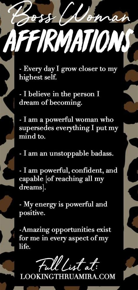 The List of Powerful Affirmations that Changed My Life | Positive affirmations quotes, Positive ...