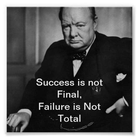 Winston Churchill - Desk Poster - Success | Zazzle.com | Winston ...