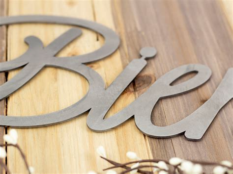 Bienvenue Sign | Welcome Sign | Metal Word Art | Outdoor Metal Wall Art ...