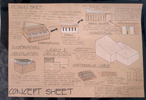 Concept Sheet for Music Studio Design