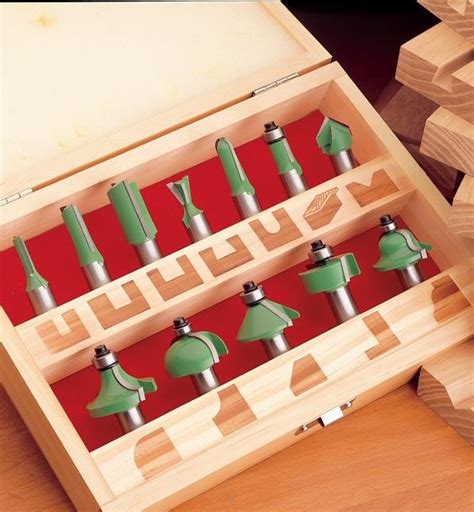 Boxed Set of 12 Router Bits - Lee Valley Tools