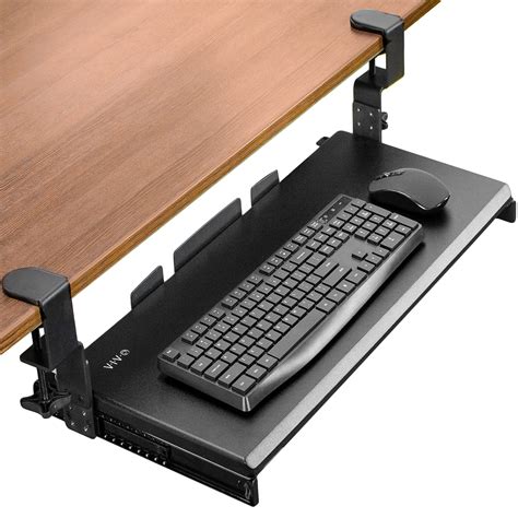 Buy VIVOLarge Height Adjustable Under Desk Keyboard Tray, C-clamp ...