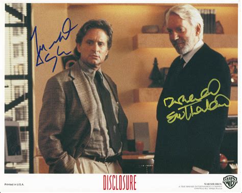 Disclosure Movie Cast - Autographed Signed Photograph co-signed by: Michael Douglas, Donald ...