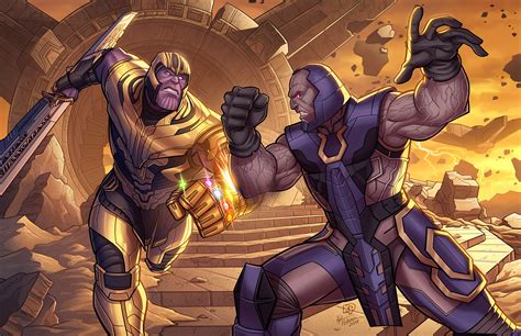 Thanos Vs. Darkseid: Marvel / DC Crossover on Behance