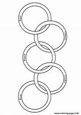 Coloring Sheet Olympic Rings sketch template