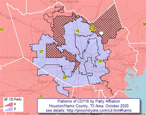 Houston Congressional Districts Map - World Map Wall Sticker