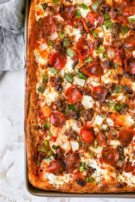 The BEST Sicilian Pizza | Recipe | Sicilian pizza, Pizza recipes ...