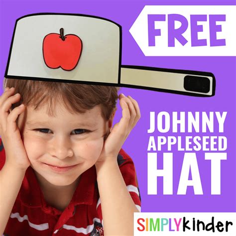 Free Printable Johnny Appleseed Hat - Printable Word Searches