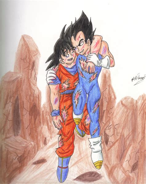 Vegeta and Goku After Training by Ear-Tweak on DeviantArt