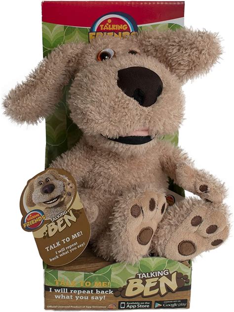 Amazon.com: Talking Ben Animated Interactive Stuffed Cuddly Plush Ben with Talkback 8" : Toys ...