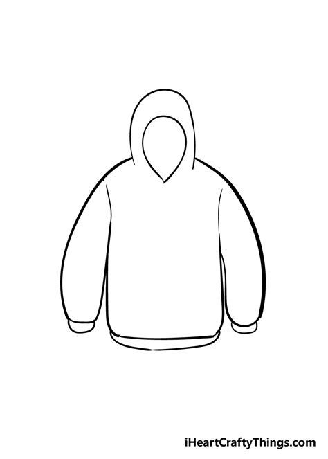 Hoodie Illustration Drawing Engraving Ink Line Art Vector Stock ...