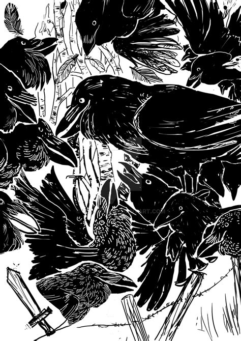 murder of crows by Euqoraz on DeviantArt