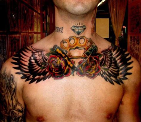 http://www.stopdiscriminatingtattoos.com/2012/07/another-chest-tattoo.html | Brass knuckle ...