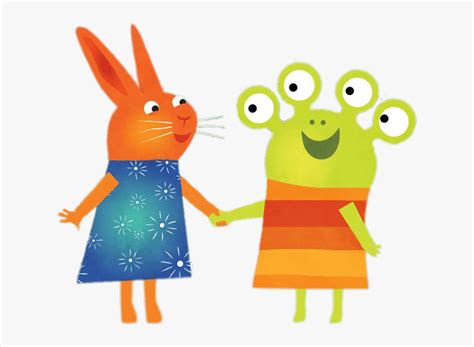 Wanda And The Alien Holding Hands - Cartoon, HD Png Download ...