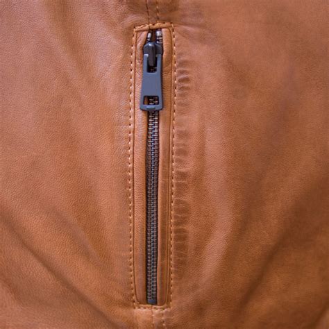 Jake : Men's Tan Leather Jacket | Hidepark Leather