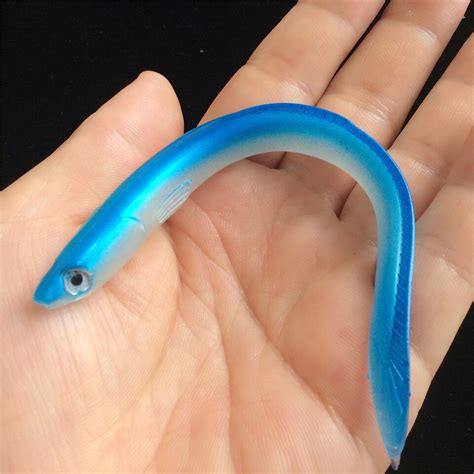 Swolfy 12pcs Bionic Fishing Lure Saltwater Soft Eel Bait 13.5cm 6.3g Fish Eel Artificial Soft ...