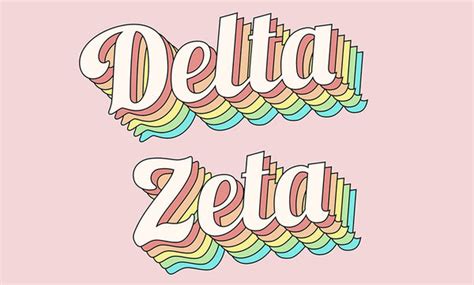 Delta Zeta Retro Flag – SororityShop