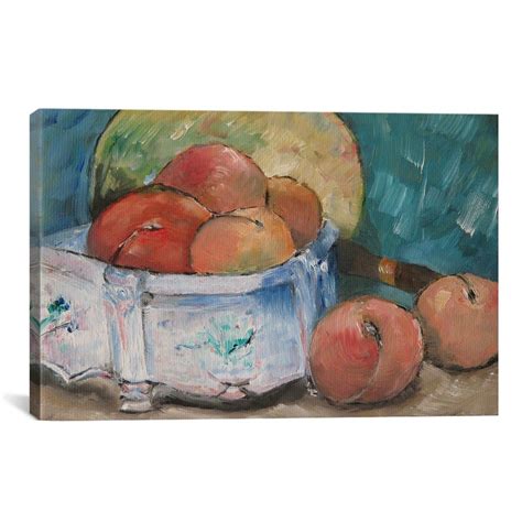 Vault W Artwork 'Fruit Bowl' by Paul Cezanne Painting Print on Canvas