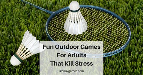 Fun Outdoor Games for Adults that Kill Stress