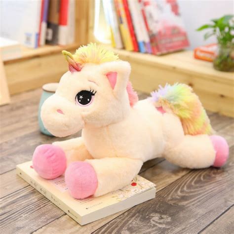 Big Rainbow Fluffy Unicorn Plush Toy - Well Pick