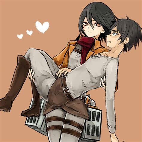 AoT - Mikasa + Eren by yoruaki on DeviantArt