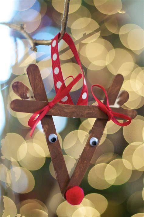 Popsicle Stick Reindeer Ornament | Fun Family Crafts