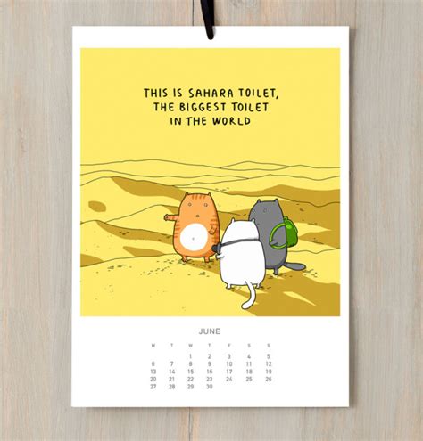 A Funny Cat Calendar For All The Cat Lovers Out There | DeMilked