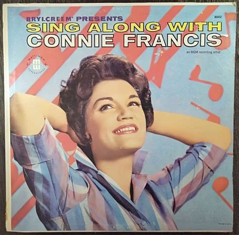 Connie Francis - Sing Along With Connie Francis (1961) Album Pre-Owned Vinyl, 12" LP Record