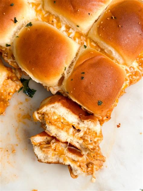 Easy Cheesy BBQ Chicken Sliders - BAKE WITH ZOHA